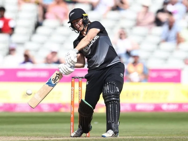 Sophie Devine batting for New Zealand, set to retire from ODIs after the 2025 Women’s World Cup.