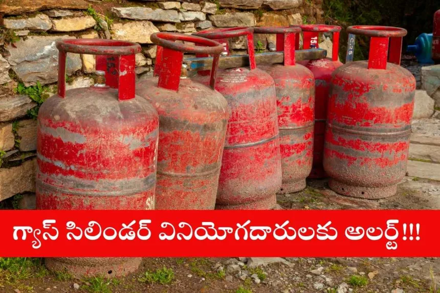 Subsidized LPG cylinder used in a commercial kitchen in Vijayawada in 2025