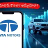 Tata Motors share price graph showing a 1% drop due to US tariffs in 2025