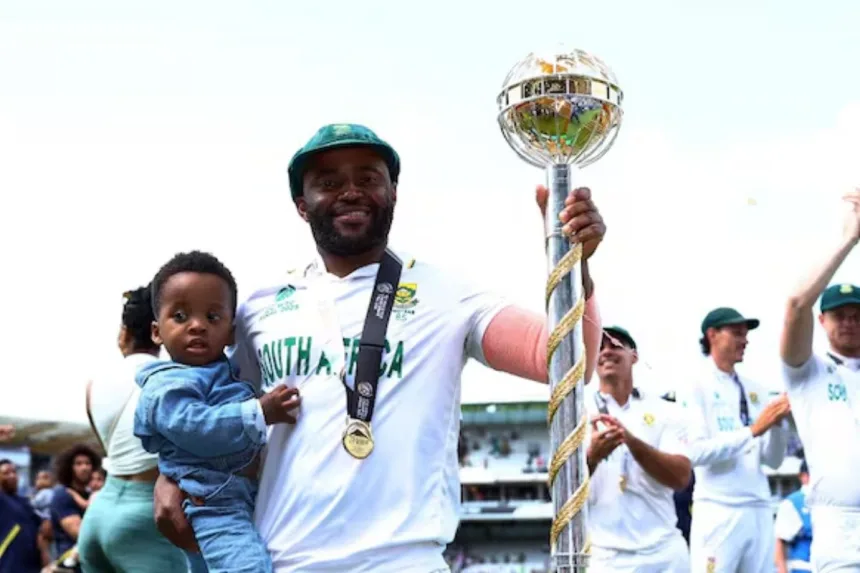 Temba Bavuma makes history as first unbeaten captain to lift WTC mace