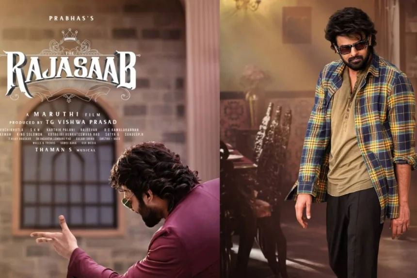 Leaked still from The Raja Saab teaser featuring Prabhas in 2025