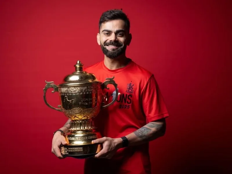 RCB's 18-year-long wait for their maiden IPL trophy ended after defeating PBKS on Tuesday night.