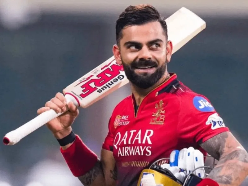 Virat Kohli batting during IPL 2025, showcasing his evolved strike rate for RCB’s title win.