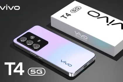 Vivo T4 Ultra smartphone showcasing its slim design and marble-patterned back in 2025
