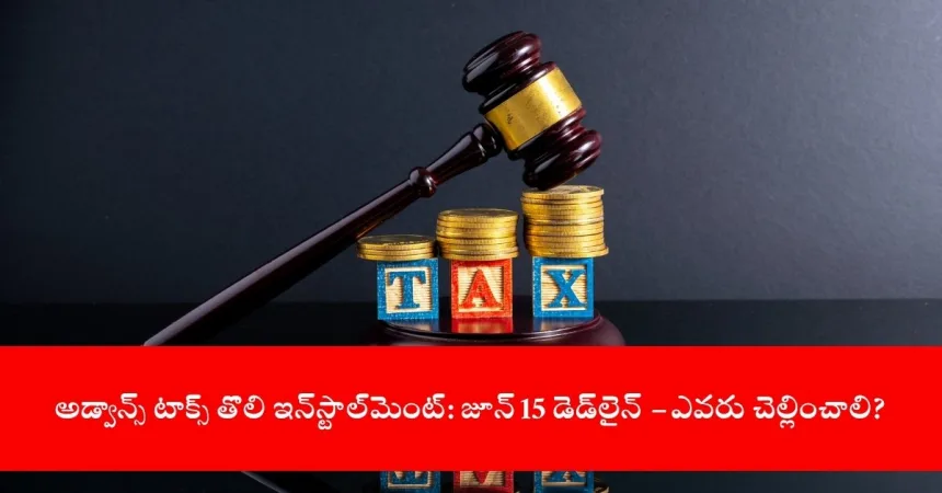 taxpayer paying advance tax online on laptop, India 2025