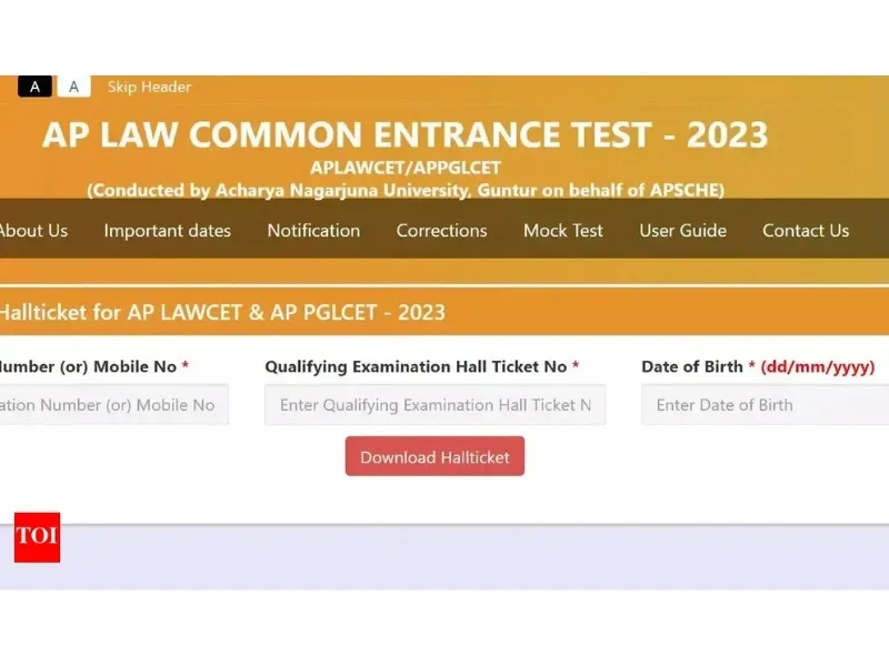 APSCHE portal interface for AP LAWCET PGLCET 2025 final answer key download