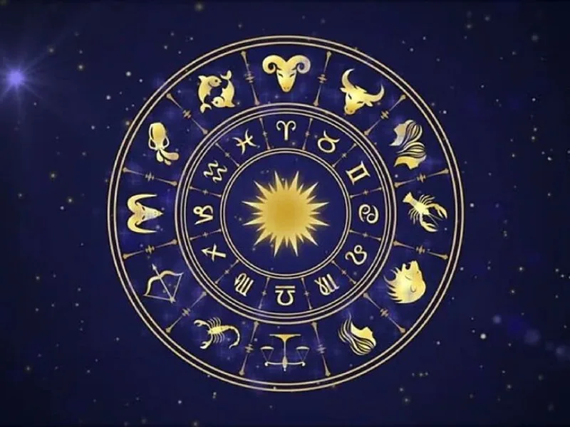 Astrological chart showing daily horoscope for June 8, 2025, with sun sign predictions.