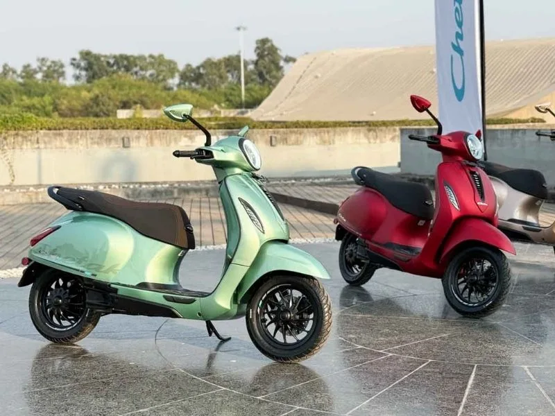 bajaj chetak tops electric scooters