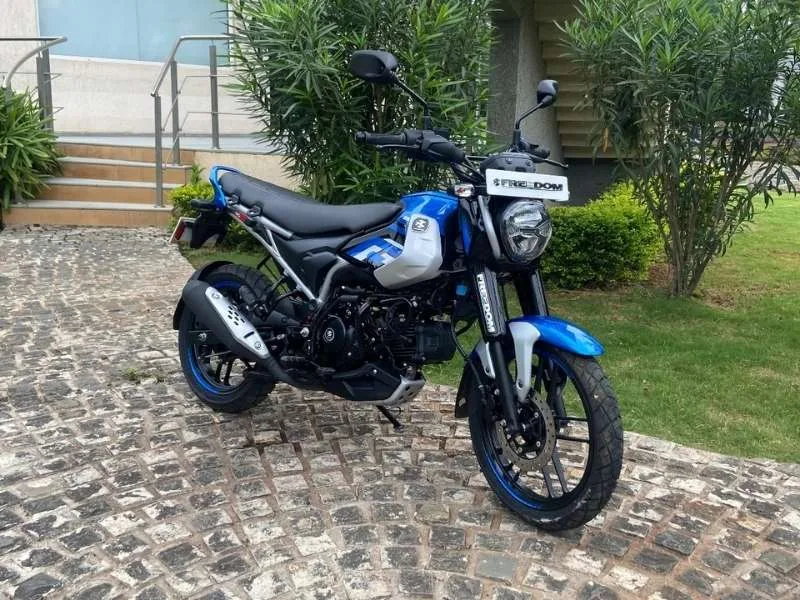 Digital display of Bajaj Freedom 125 CNG bike, highlighting features after a Rs 5,000 price cut in 2025, ideal for budget riders