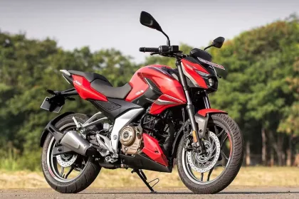 Bajaj Pulsar NS200 2025 in Black Storm, showcasing sporty motorcycle design for Indian youth riders