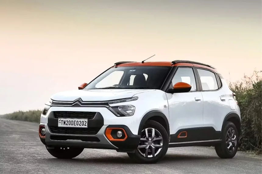 Citroen C3 2025 in Polar White, showcasing compact hatchback design with Rs. 1.5 lakh discount for Indian buyers
