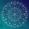 Zodiac wheel showcasing daily horoscope predictions for June 21, 2025, for all rasi from Mesha to Meena in Telugu.