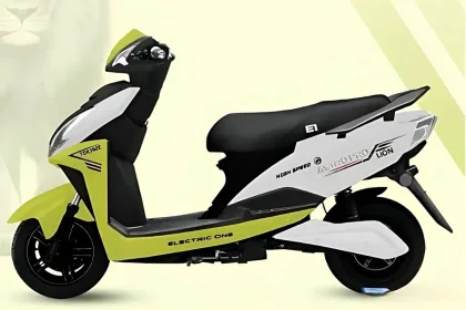 Dynamo Electric Scooter 2025 in Blue, showcasing compact design with 200 km claimed range for Indian commuters