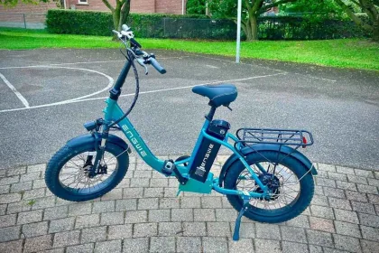 Engwe L20 electric bike 2025 with fat tires on Andhra Pradesh roa