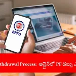 user withdrawing PF online on laptop, India 2025
