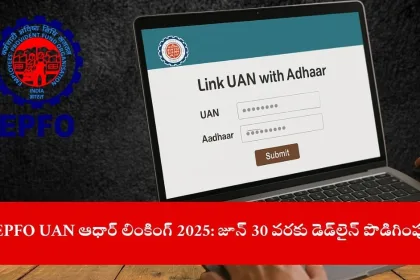 user linking UAN with Aadhaar on EPFO portal, India 2025