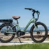 Evelo electric bike 2025 with step-through frame on Andhra Pradesh street