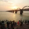 Foundation stone laying ceremony for the Rs 94.44 crore Akhanda Godavari Project in Rajahmundry for 2027 Pushkaralu.