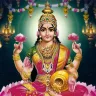 Goddess Lakshmi on lotus with golden coins, inspiring Telugu devotees for prosperity and devotion in 2025