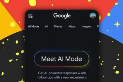 user testing Google AI Mode Search on smartphone, India 2025