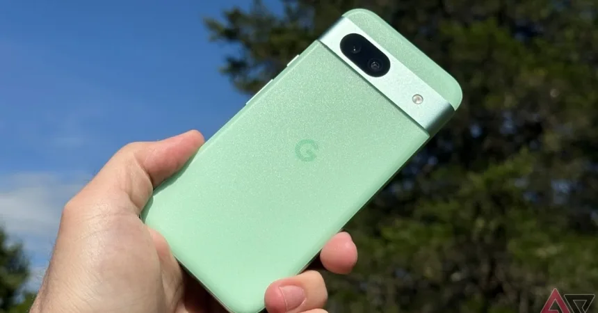 user with Google Pixel 8a in Obsidian color, India 2025