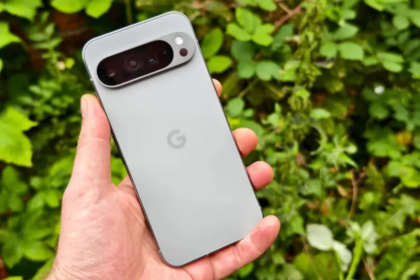 Google Pixel 9 Pro XL in Obsidian, available with Rs 30,000 discount on Flipkart, effective price Rs 74,999, June 2025.