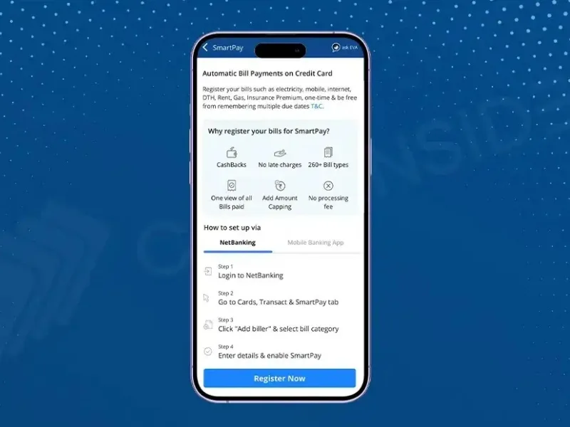 HDFC Bank app interface showing credit card transaction charges, 2025