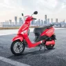 Hero Electric Optima scooter 2025 in cyano blue color on Andhra Pradesh street