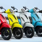 High speed affordable electric scooter 2025 on a street in Andhra Pradesh