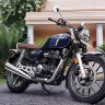 Honda CB350 2025 in Precious Red Metallic, showcasing classic retro design with 348.36cc engine for Indian riders