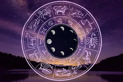 Zodiac wheel displaying daily horoscope predictions for June 25, 2025, covering all sun signs from Aries to Pisces.