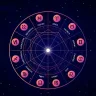 Zodiac wheel displaying daily horoscope predictions for June 26, 2025, covering all sun signs from Aries to Pisces.