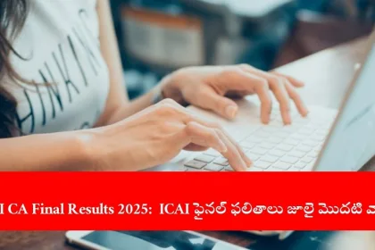 candidate checking ICAI CA Final Results 2025 online, India 2025