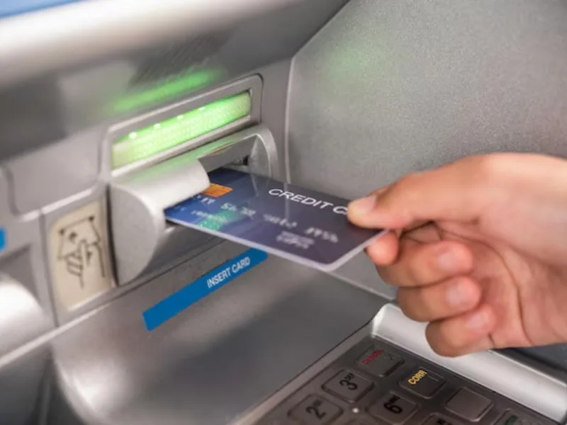 ICICI Bank ATM displaying new transaction fees for debit card users in July 2025