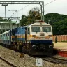 Indian Railways train at a station, reflecting the fare hike effective from July 1, 2025, with ticket price increases.