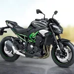 Kawasaki Z900 2025 in Ebony/Metallic Carbon Gray, showcasing aggressive Sugomi superbike design for Indian riders