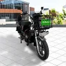 Komaki XGT CAT 2.0 electric cargo bike 2025 in black color on Andhra Pradesh street
