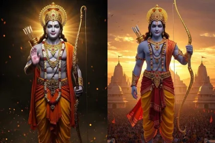 Lord Rama idol in Ayodhya’s Ram Janmabhoomi temple, inspiring Telugu devotees for spiritual devotion in 2025