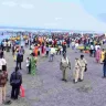 Tourists enjoying cultural events and adventure sports at Masula Beach Festival 2025 in Machilipatnam.
