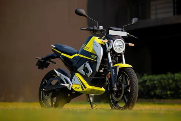 Oben Rorr electric bike 2025 with sporty design and aerodynamic frame for high-speed riding
