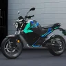 Oben Rorr EZ electric motorcycle 2025 in black color on Andhra Pradesh street