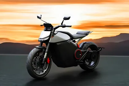 Ola 5 electric bike 2025 in Black, showcasing sporty design with 174 km claimed range for Indian riders