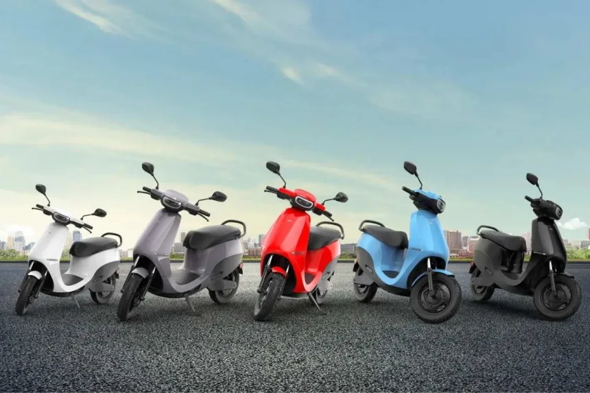 Ola S1 Air electric scooter 2025 in Neon, showcasing stylish design with 151 km ARAI-certified range for Indian commuters