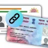 Illustration of PAN and Aadhaar cards being linked online for mandatory compliance in 2025.