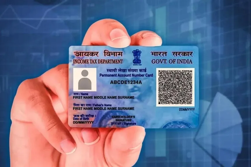 Warning sign for PAN card holders about Rs 10,000 fine for using inoperative PAN in transactions, 2025.