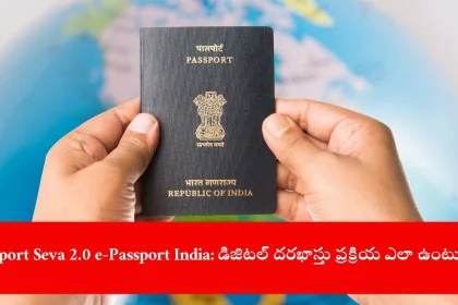user applying for e-Passport on Passport Seva 2.0 portal, India 2025