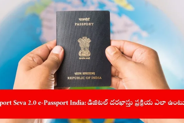 user applying for e-Passport on Passport Seva 2.0 portal, India 2025