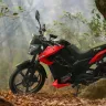 Pure EV EcoDryft electric bike 2025 in black color on Andhra Pradesh street