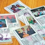 Ration card holder completing e-KYC process at a ration shop for June 2025 update