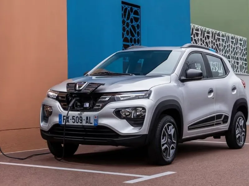 Interior of Renault Kwid EV, featuring an 8-inch touchscreen, launching in India in 2026 to rival Tiago EV.